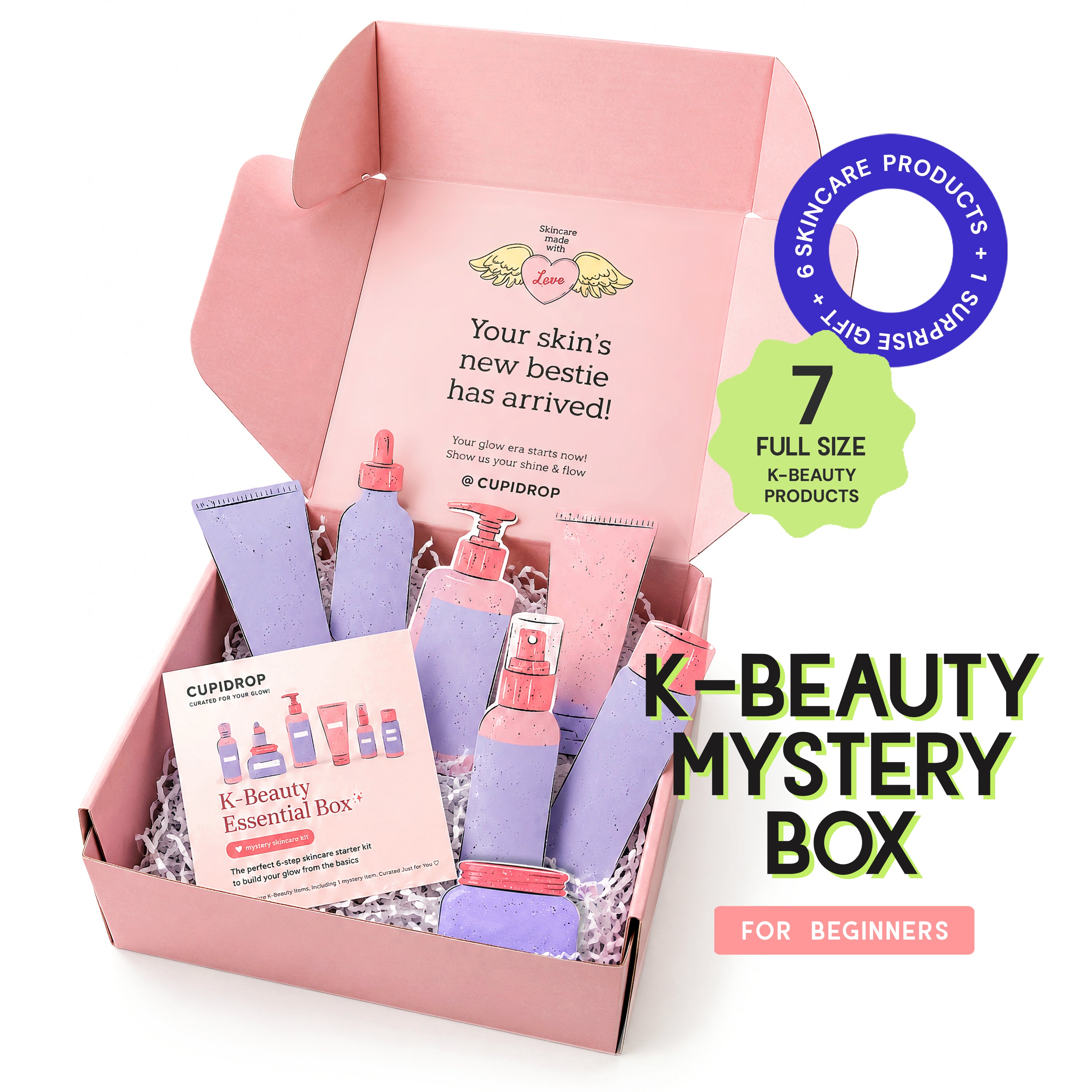 Korean Skincare Starter Box | 7 Full-Size Products for $69
