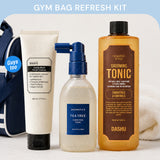 Gym Bag Refresh Kit — Face Wash, Hair Refreshing Tonic & Styling Tonic