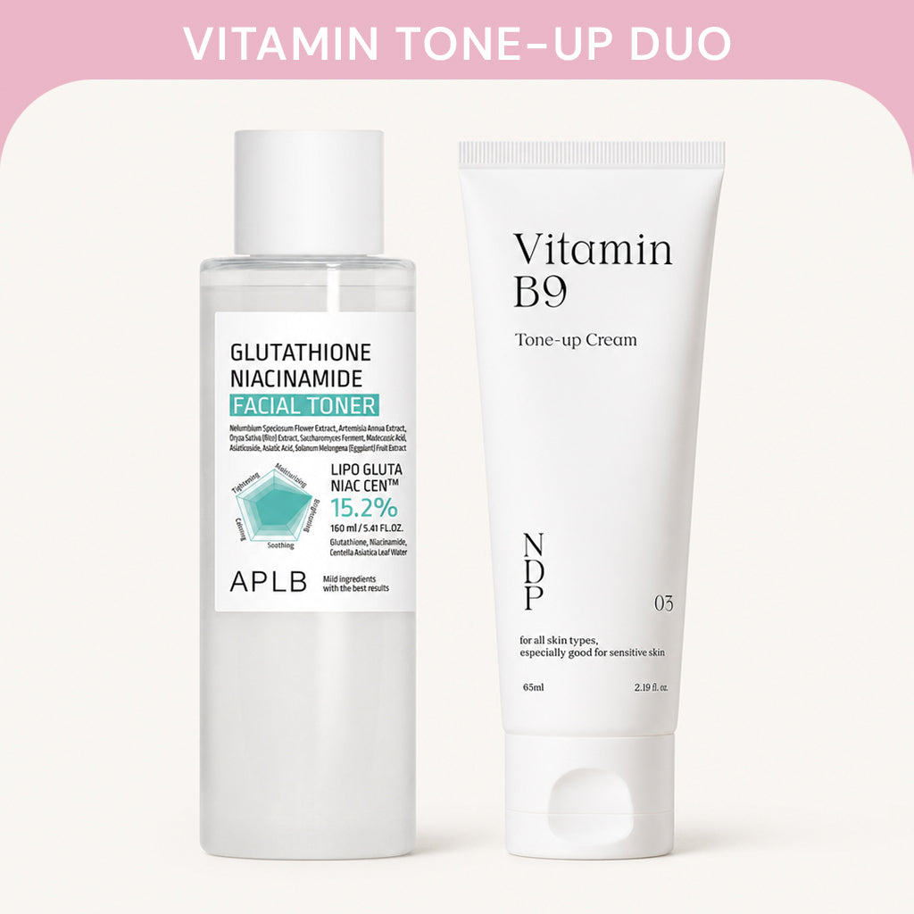 2 PCS Vitamin Tone-Up Duo — Toner & Tone-up Cream