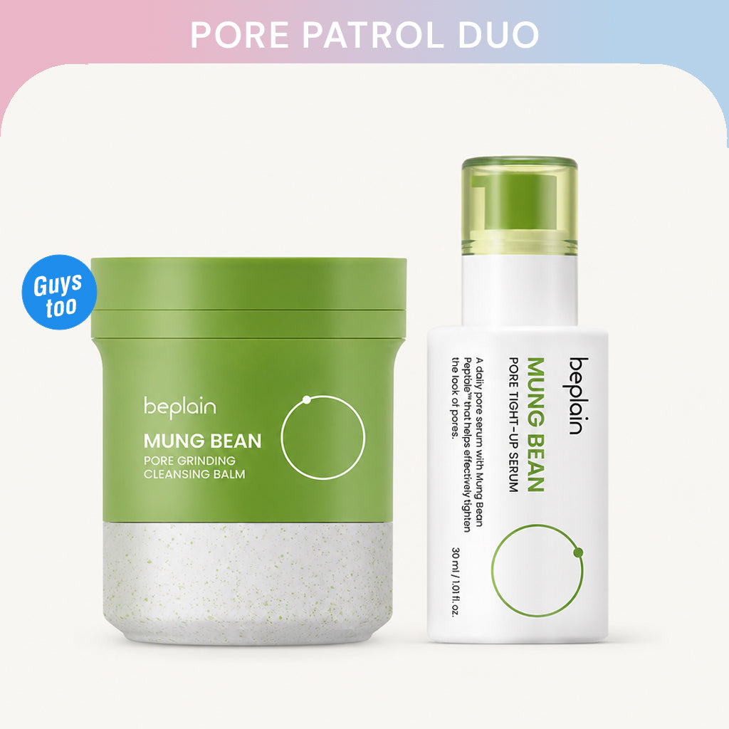 2PCS Pore Patrol Duo — Mung Bean Cleansing Balm, Pore Serum
