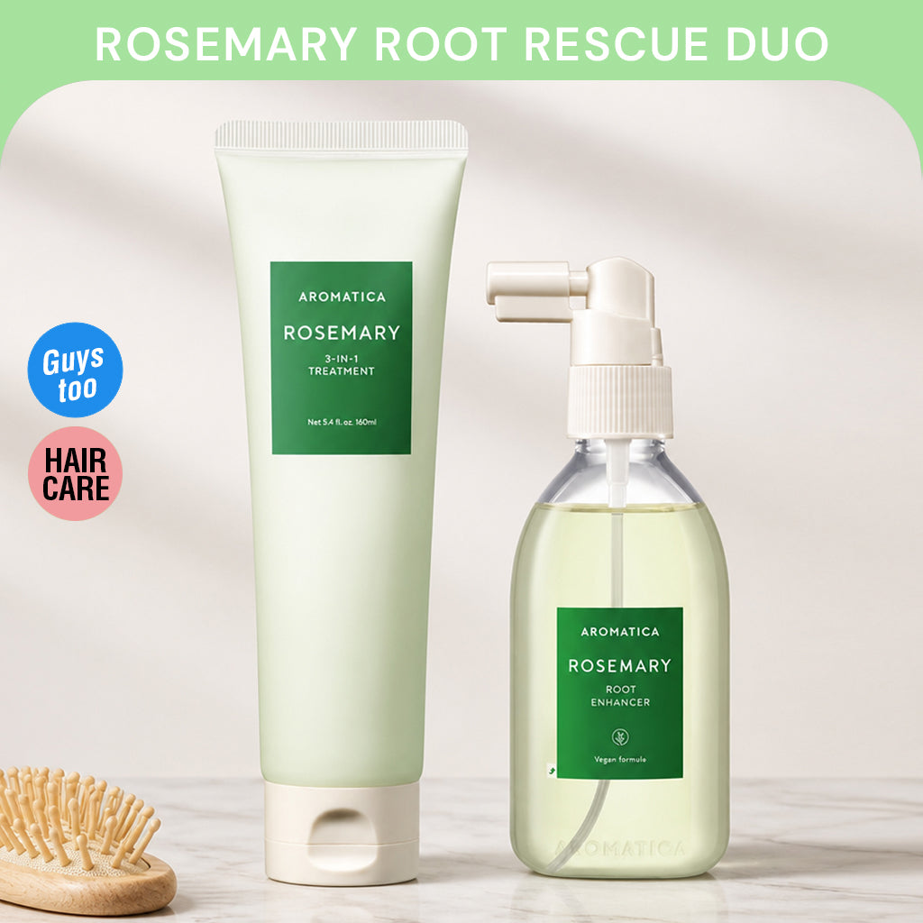 2PCS AROMATICA Rosemary Root Rescue Duo — Treatment & Root Enhancer