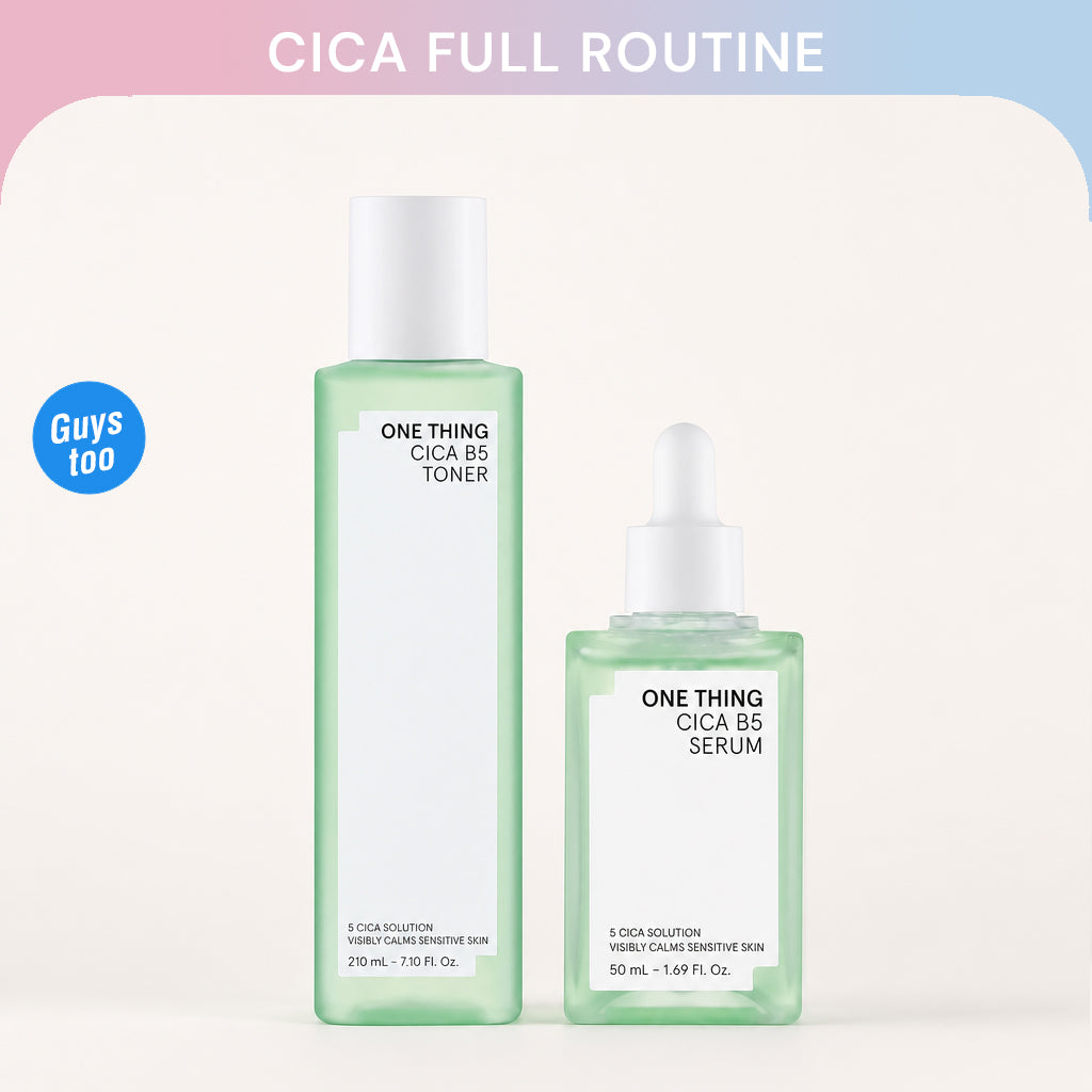 2PCS ONE THING Cica Full Routine — Cica B5 Toner & Serum