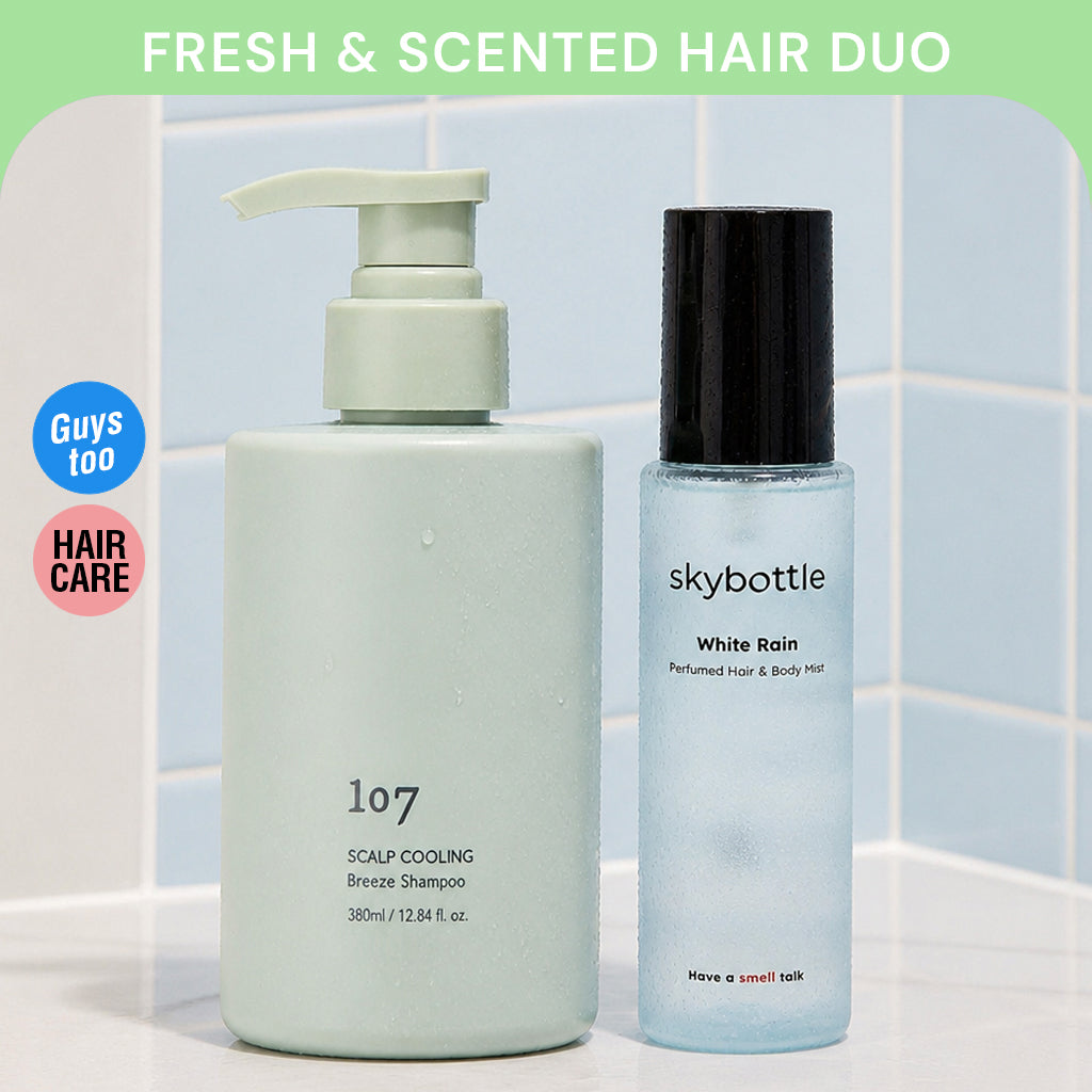 [Choose Your Scent] 2PCS Fresh & Scented Hair Duo — Cooling Shampoo & Scented Mist