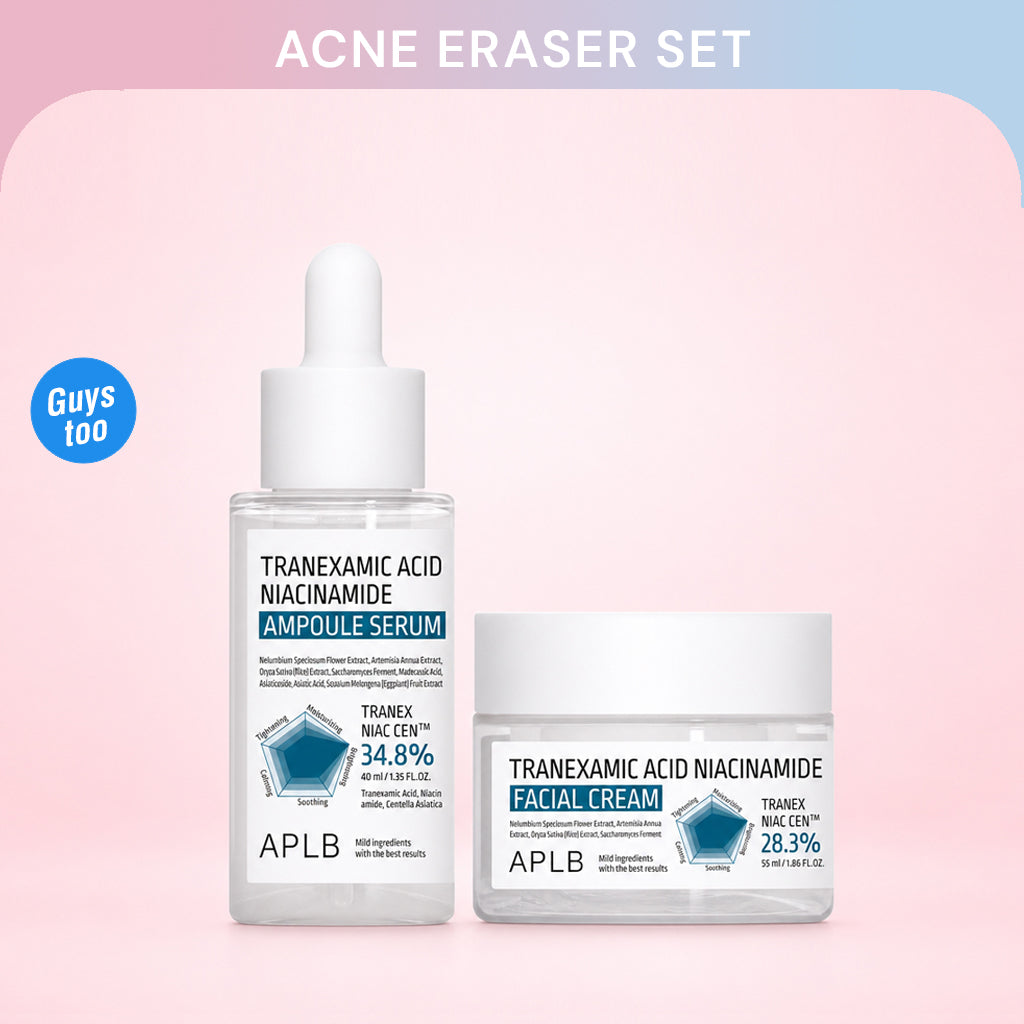 2PCS APLB Acne Eraser Duo — Tranexamic Acid Niacinamide Ampoule + Cream