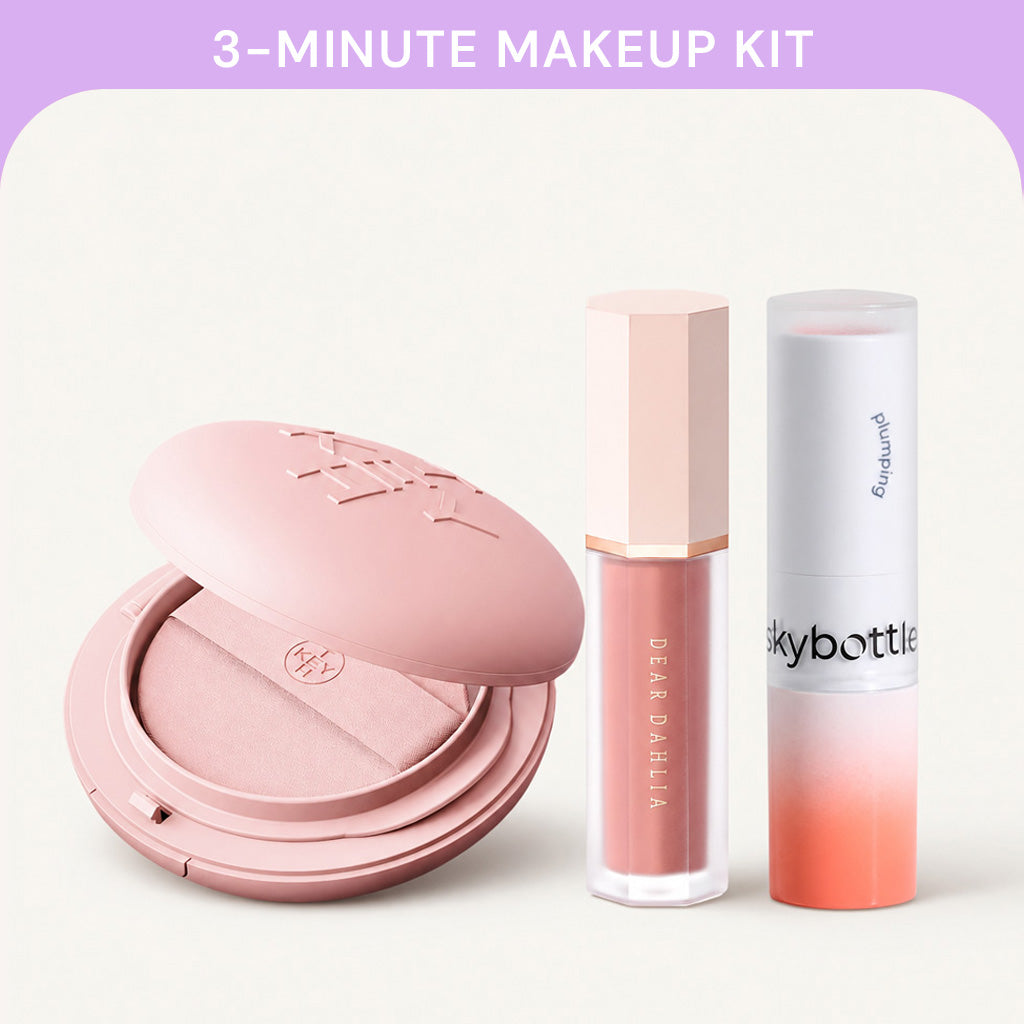 3-Minute Makeup Kit [Choose Your Shade] Cushion, Blusher & Tinted Lip Balm