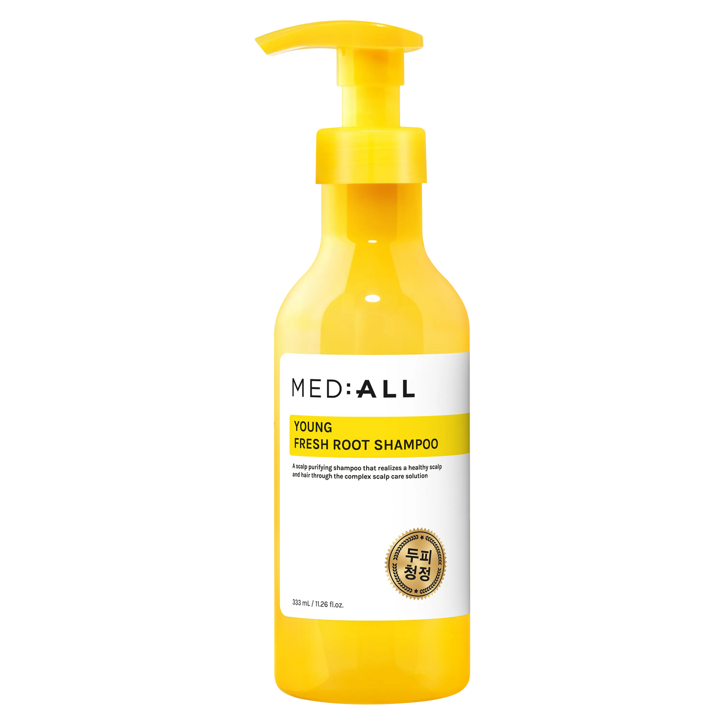 Mediall Young Fresh Root Shampoo 333ml bottle front view with transparent background