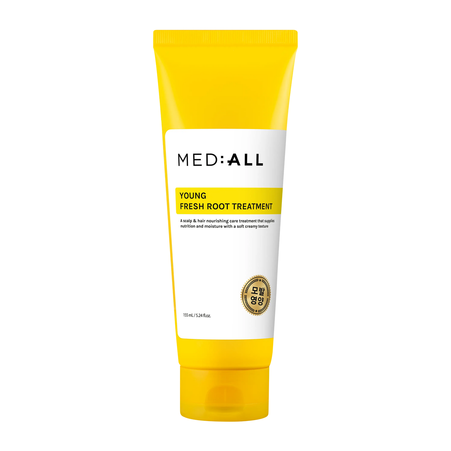 Mediall Young Fresh Root Treatment 155ml bottle front view with transparent background