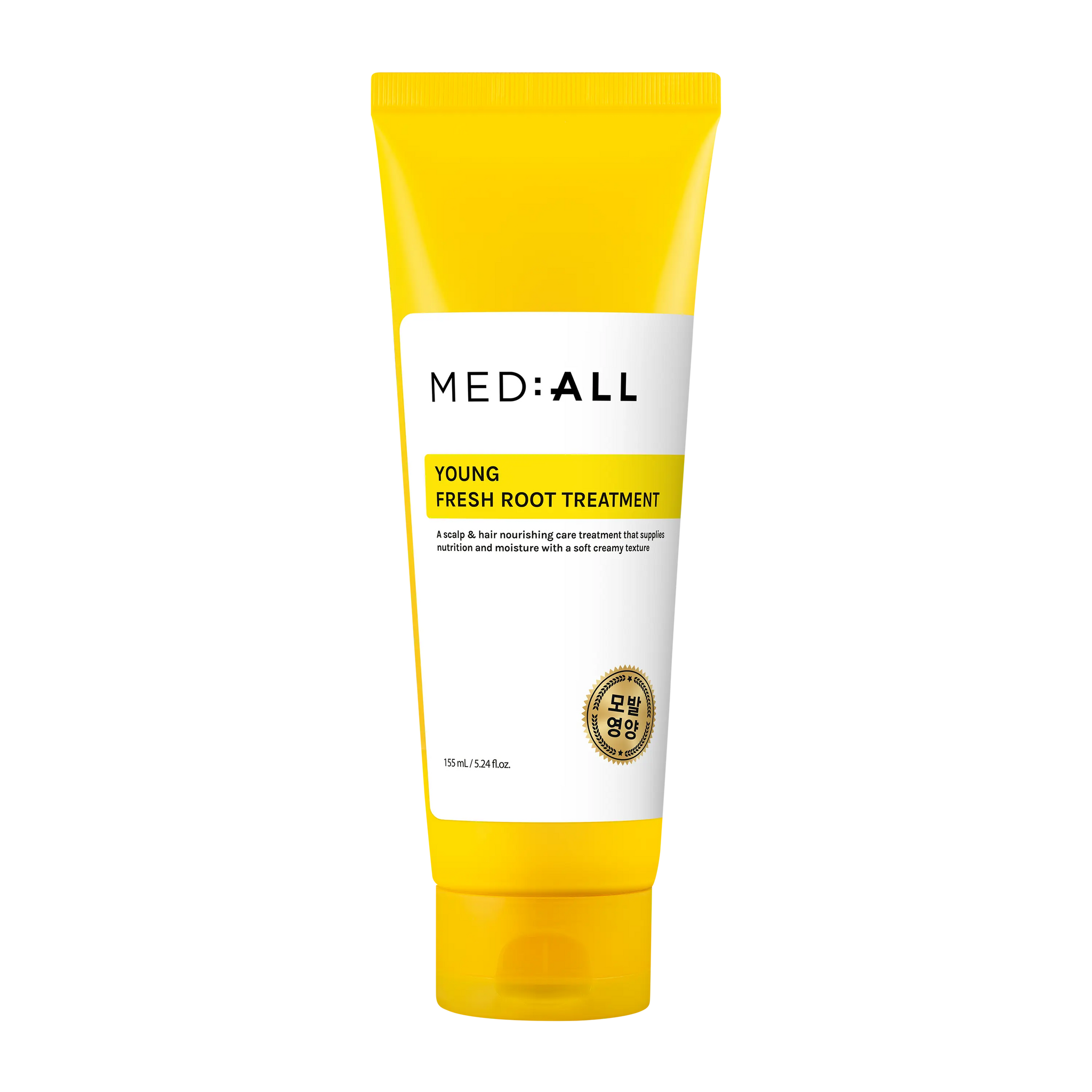 Mediall Young Fresh Root Treatment 155ml bottle front view with transparent background