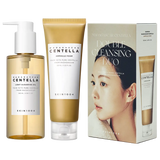 SKIN1004 Madagascar Centella Double Cleansing Duo set featuring cleansing oil and foam for complete double cleansing routine