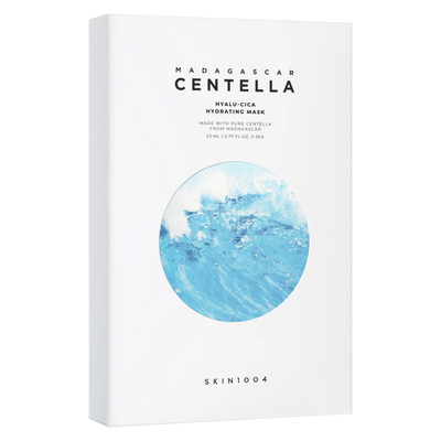 SKIN1004 Madagascar Centella Hyalu-Cica Hydrating Mask box packaging for moisture care
