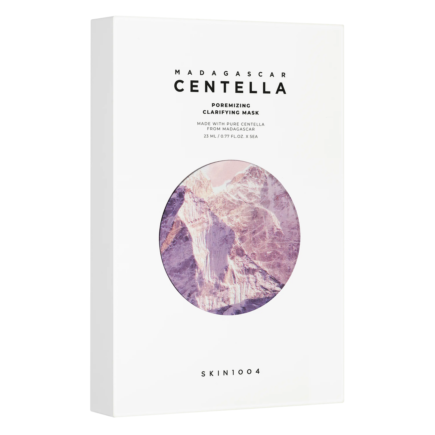 SKIN1004 Madagascar Centella Poremizing Clarifying Mask box packaging for pore refining skincare