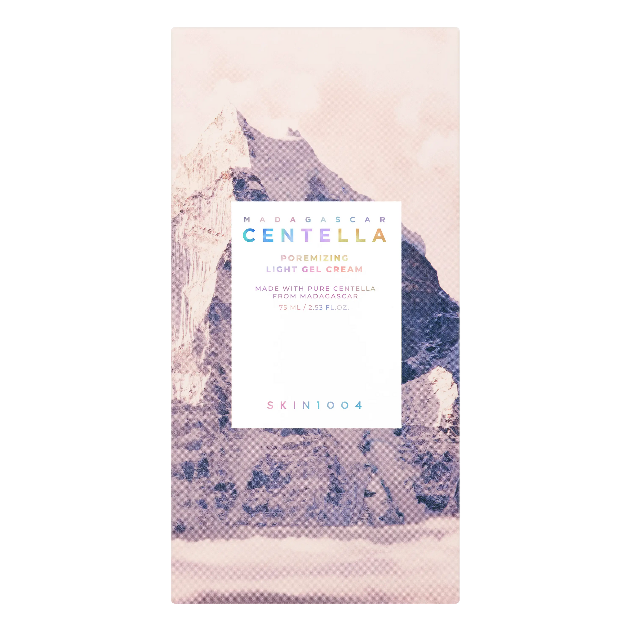 SKIN1004 Madagascar Centella Poremizing Light Gel Cream box packaging for oily skin care