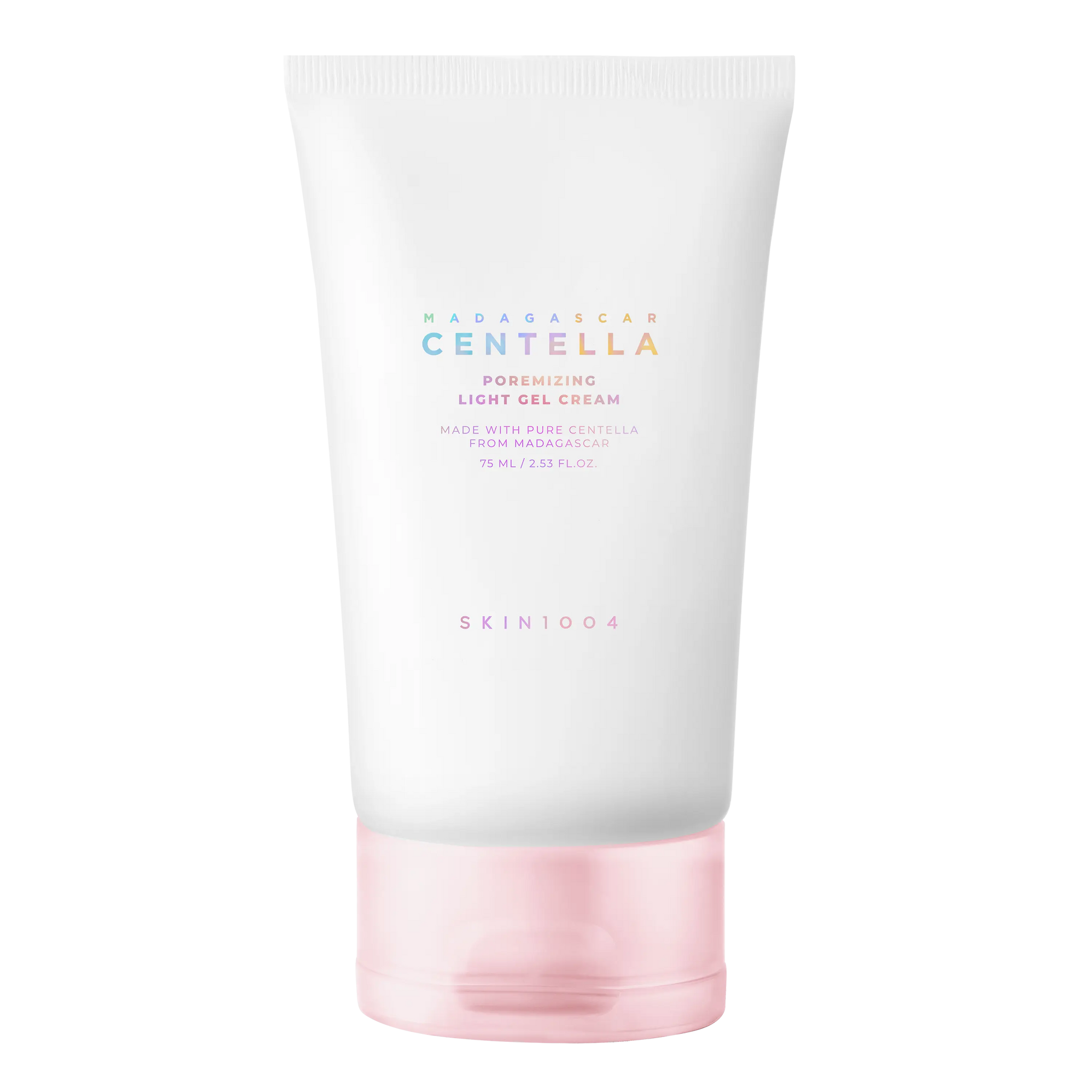 SKIN1004 Madagascar Centella Poremizing Light Gel Cream tube displayed for pore care skincare