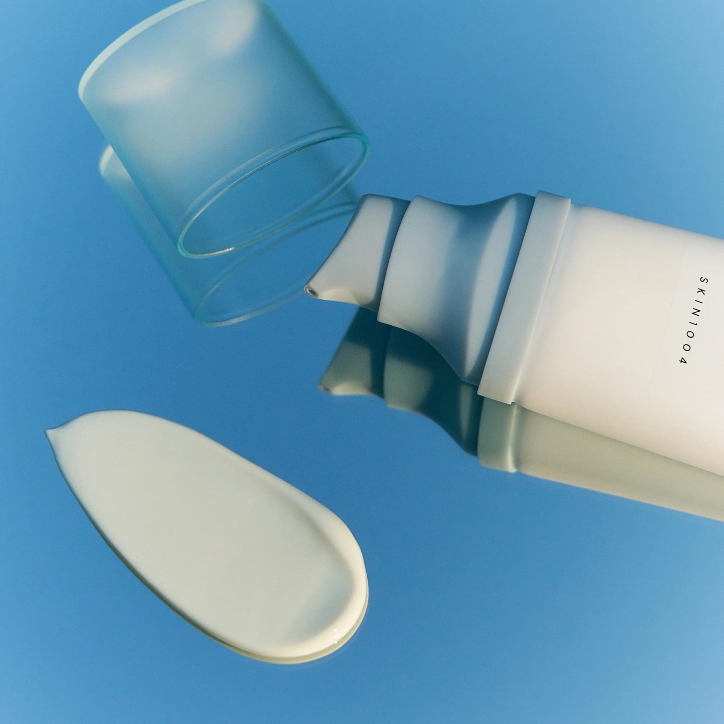 SKIN1004 Hyalu-Cica Water-Fit Sun Serum lightweight watery texture close-up showing hydrating sunscreen formula
