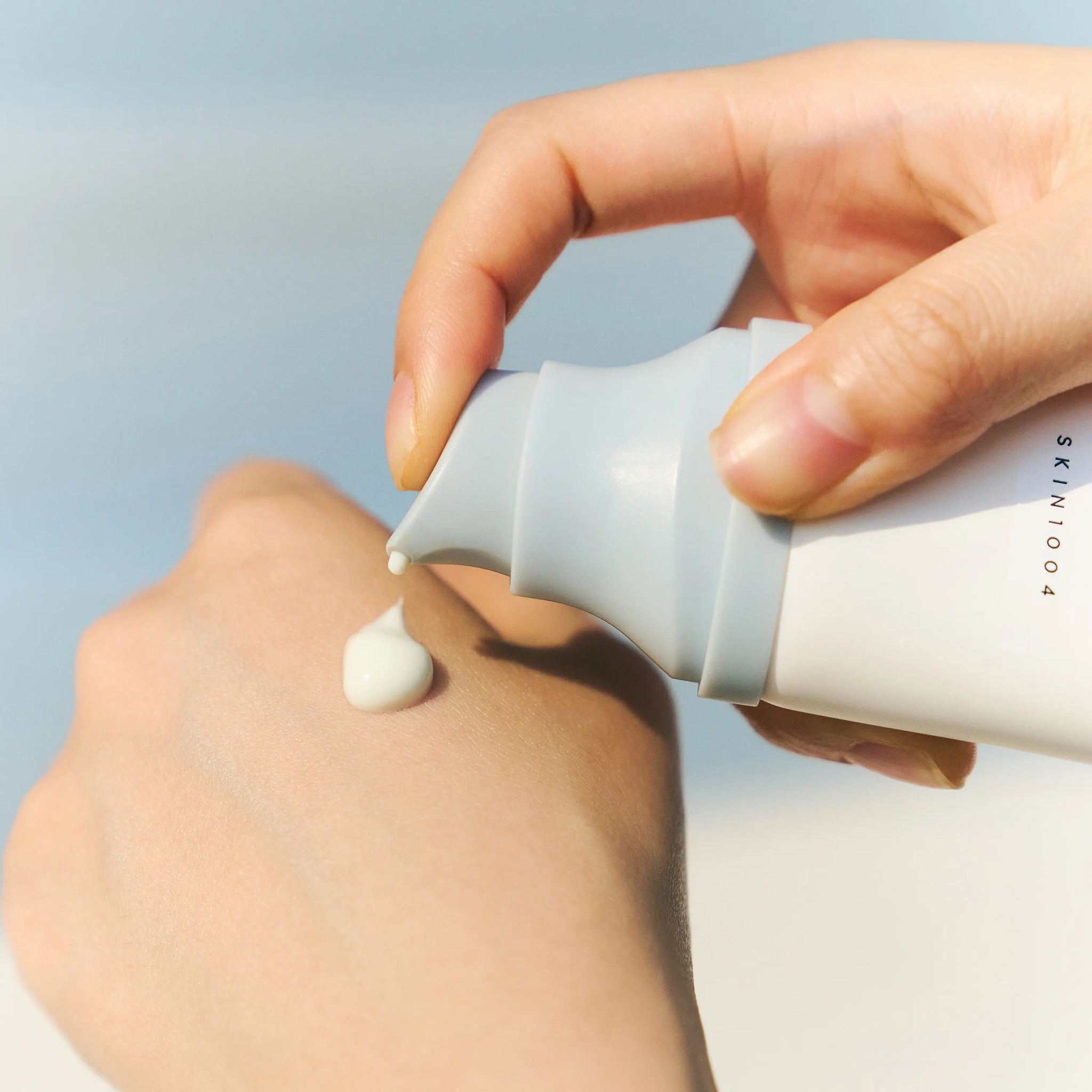Using SKIN1004 Hyalu-Cica Water-Fit Sun Serum in daily skincare routine for hydrated and protected skin