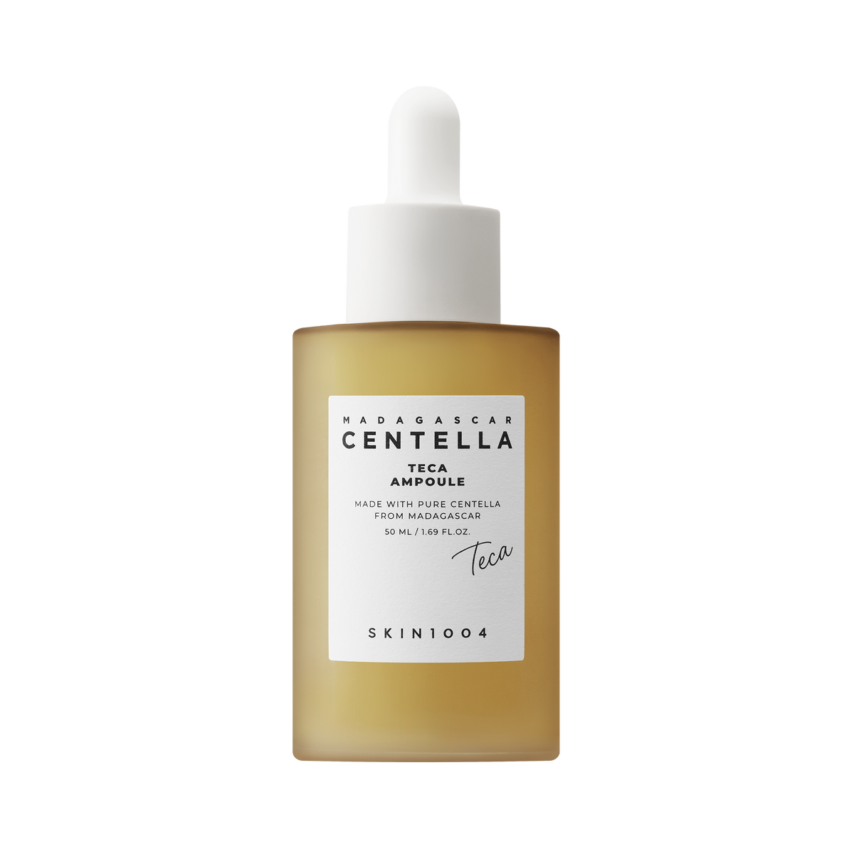 SKIN1004 Madagascar Centella Teca Ampoule 50ml Front view with transparent background