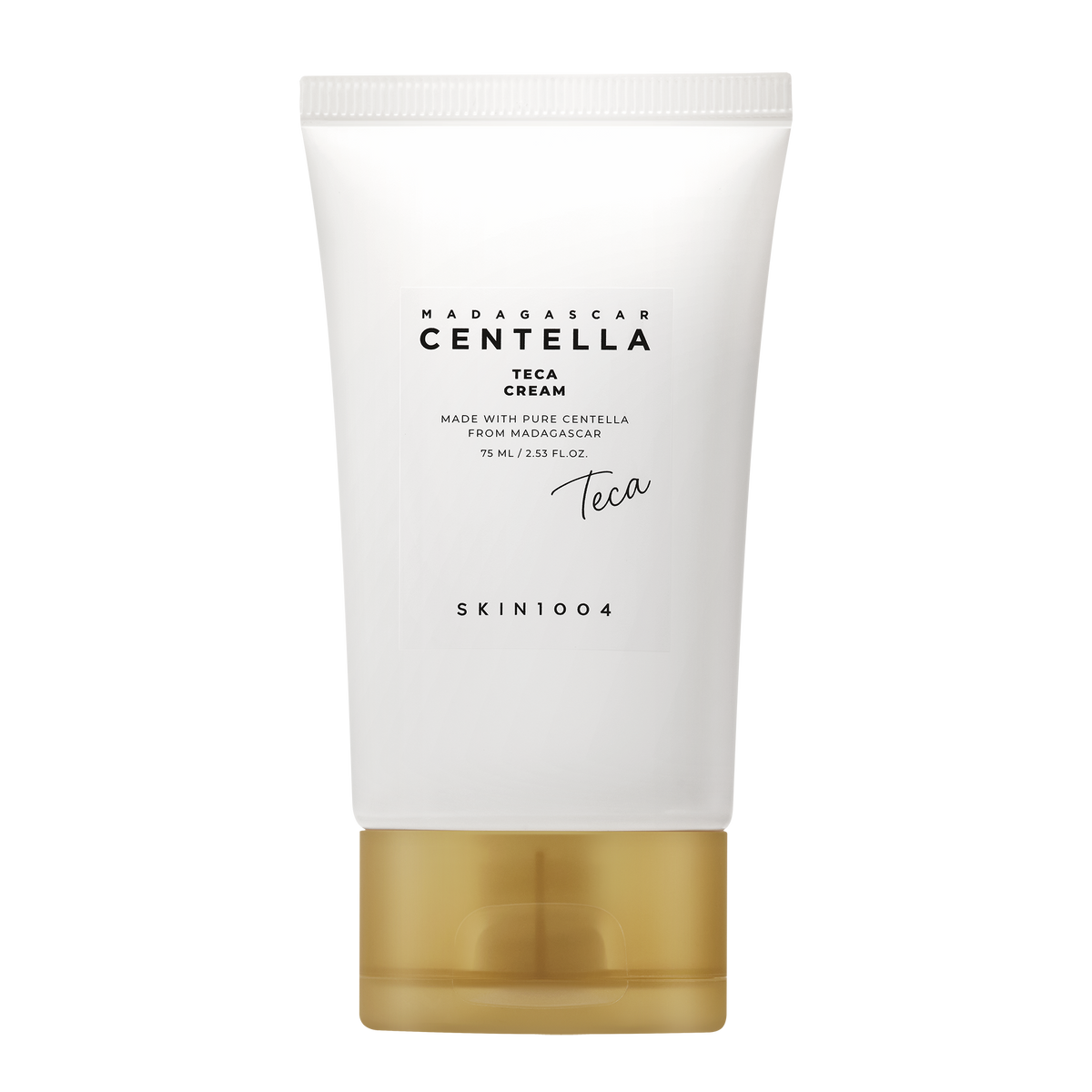 SKIN1004 Madagascar Centella Teca Cream 75ml Front view with transparent background