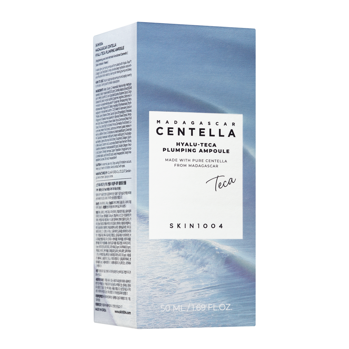 SKIN1004 Madagascar Centella Hyalu-Teca Plumping Ampoule 50ml packaging