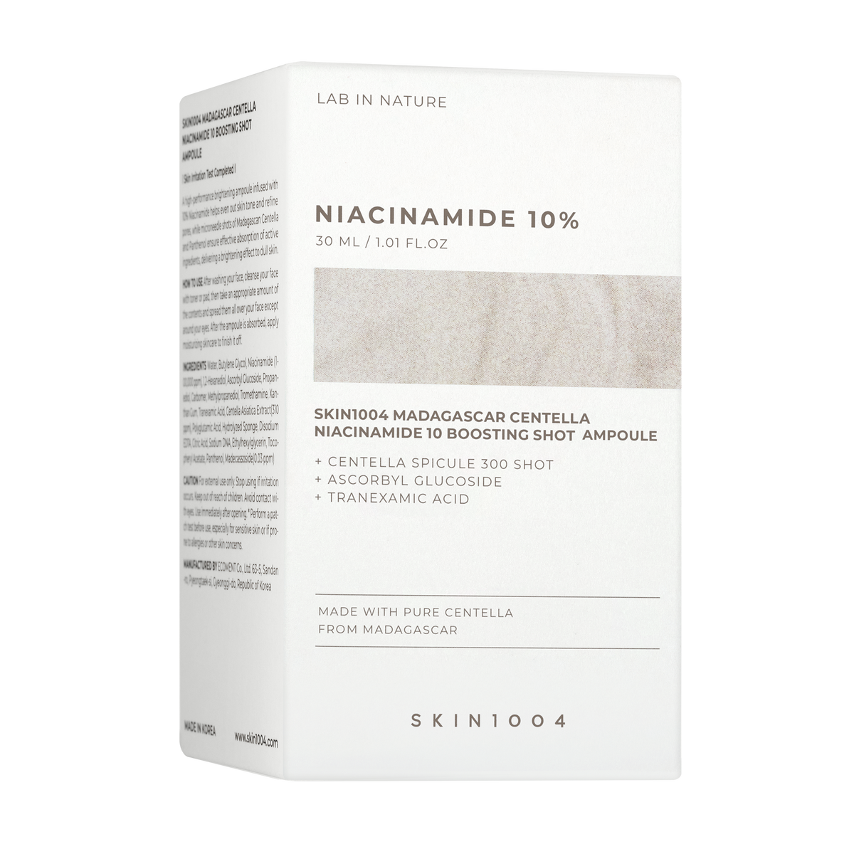 Madagascar Centella Niacinamide 10 Boosting Shot Ampoule