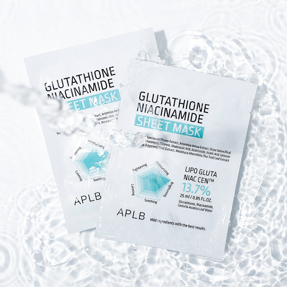 Glutathione Niacinamide Sheet Mask (10 Sheets)