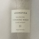 Aromatica Pure Soft Feminine Wash bottle close-up