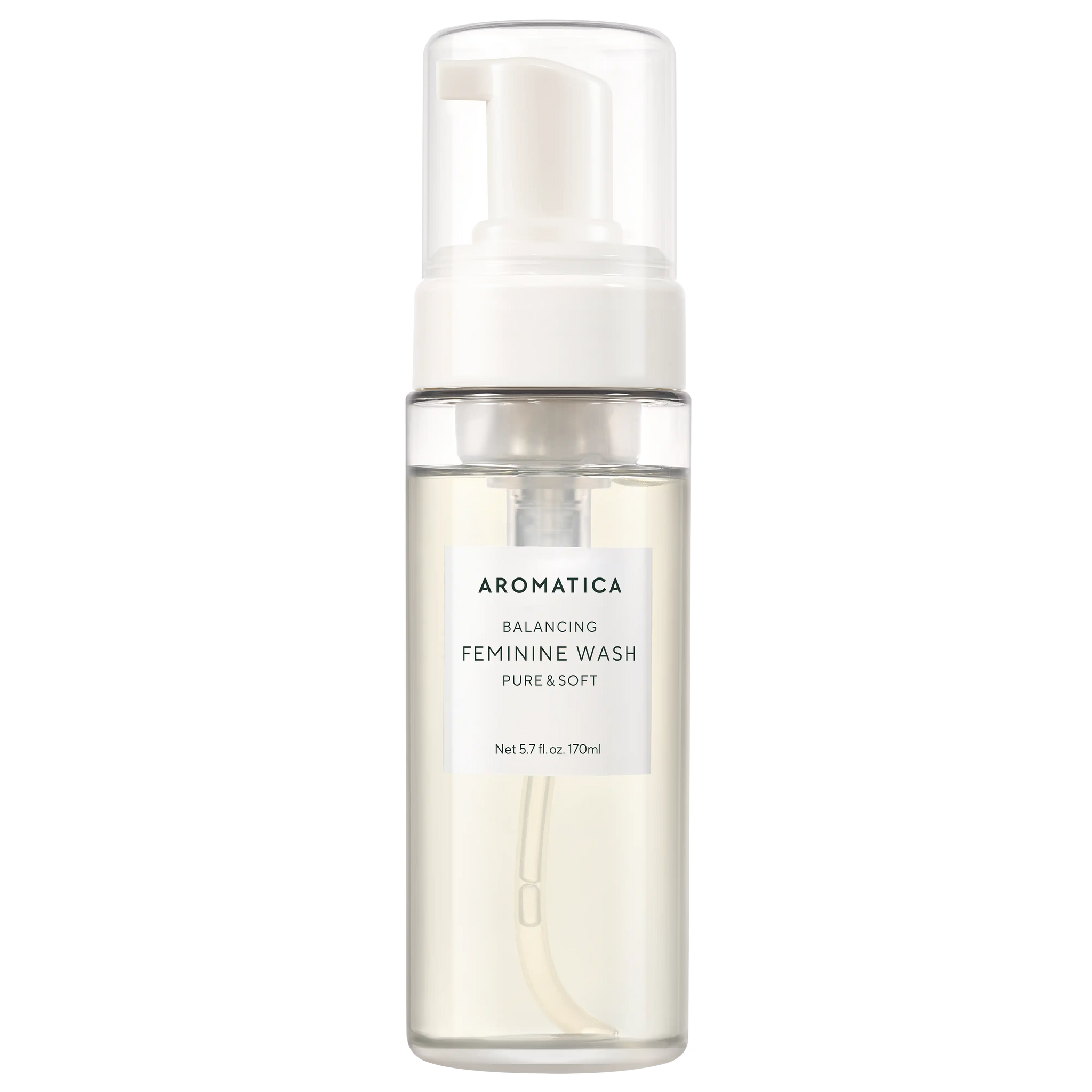 Aromatica Pure Soft Feminine Wash 170ml bottle front view