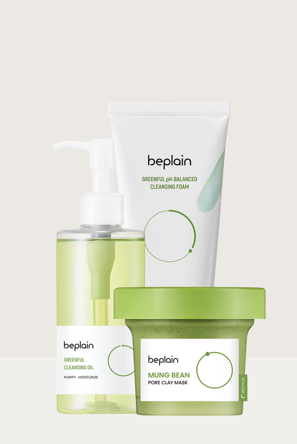 [SET] Beplain Greenful Mung Bean Cleansing Set