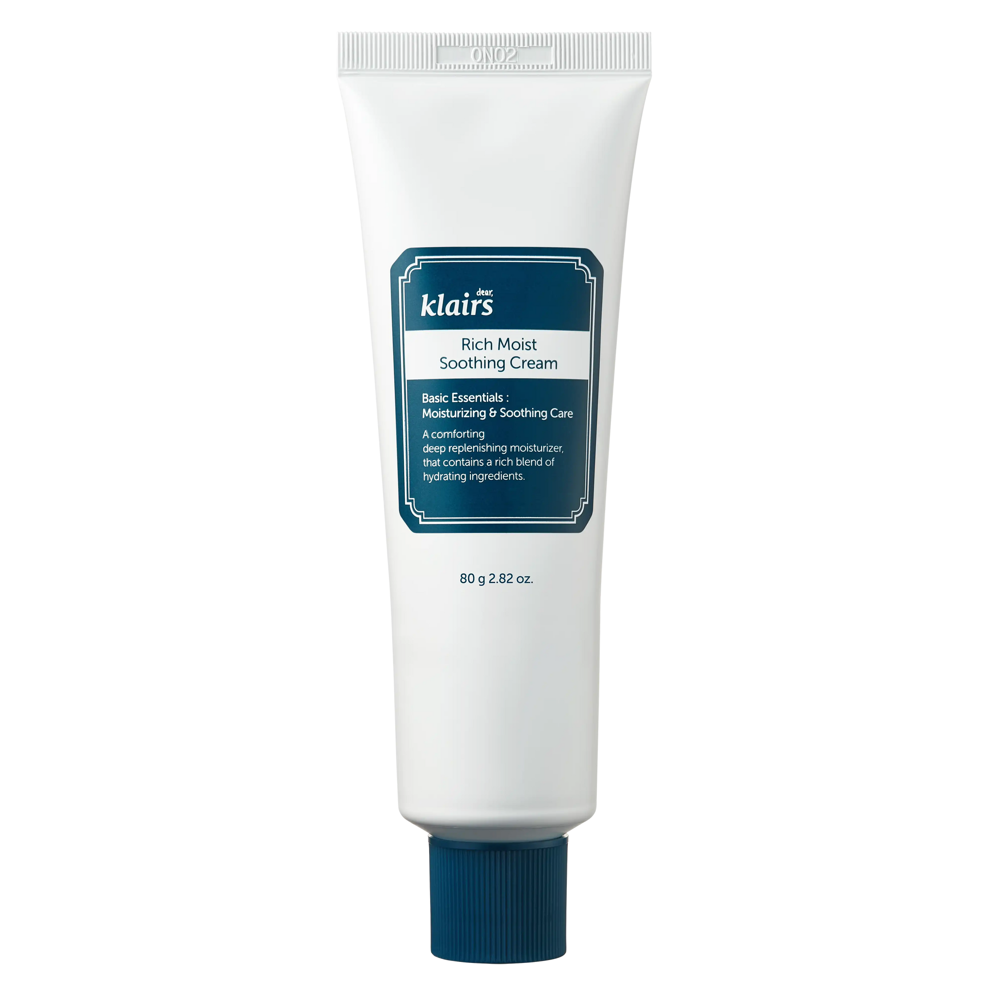 Dear Klairs Rich Moist Soothing Cream 80g tube front view