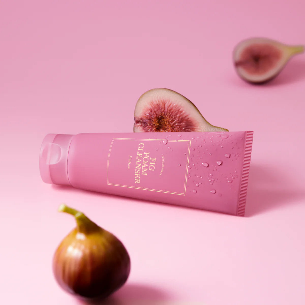 I'm From Fig Foam Cleanser tube with fresh figs in background