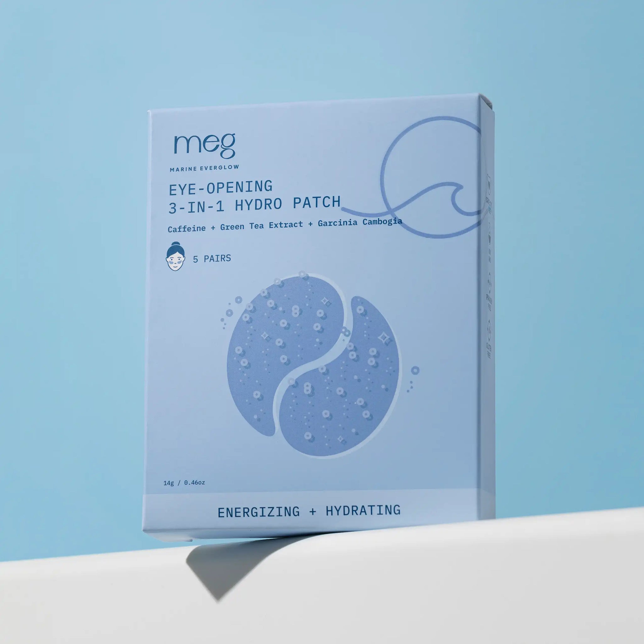 Eye-opening 3-in-1 Hydro Patch 5 Pairs Box Front View