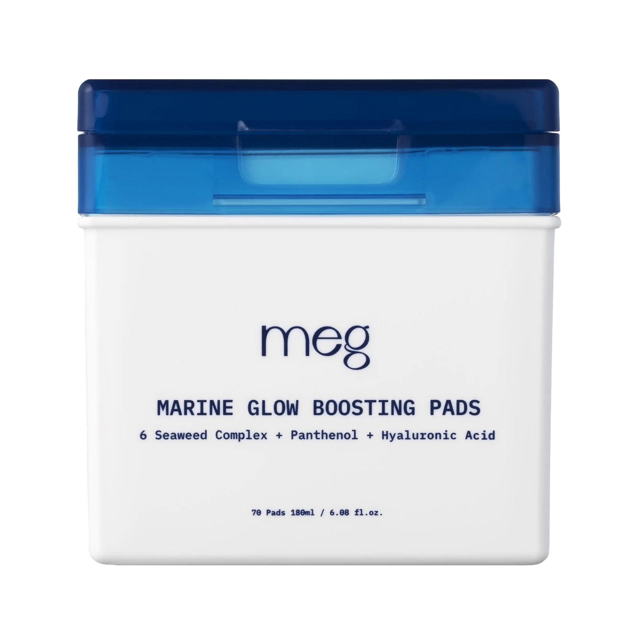 Meg Marine Glow Boosting Pad 70 Pads Container Front View