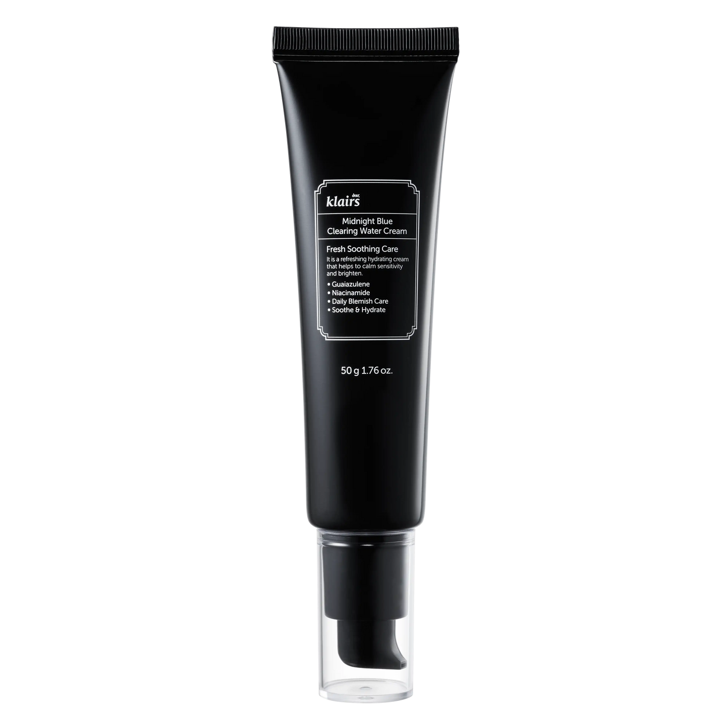 Dear Klairs Midnight Blue Clearing Water Cream 50g tube front view