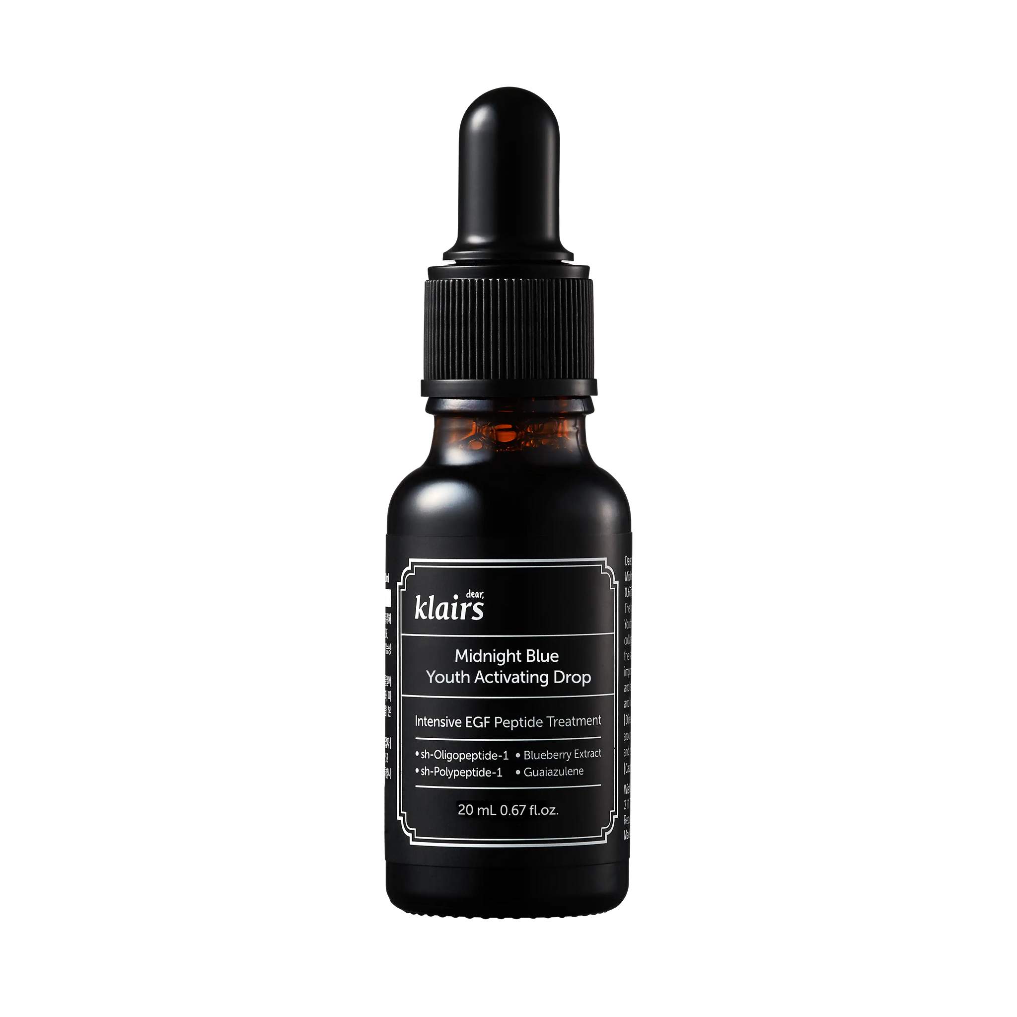 Klairs Midnight Blue Youth Activating Drop bottle front view