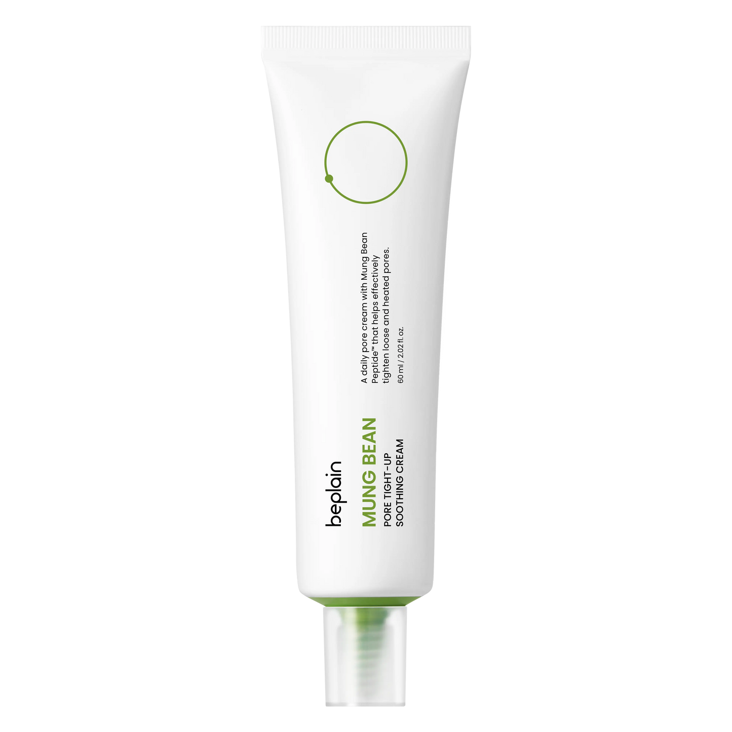 Beplain Mung Bean Pore Tight-Up Soothing Cream 60ml tube front view
