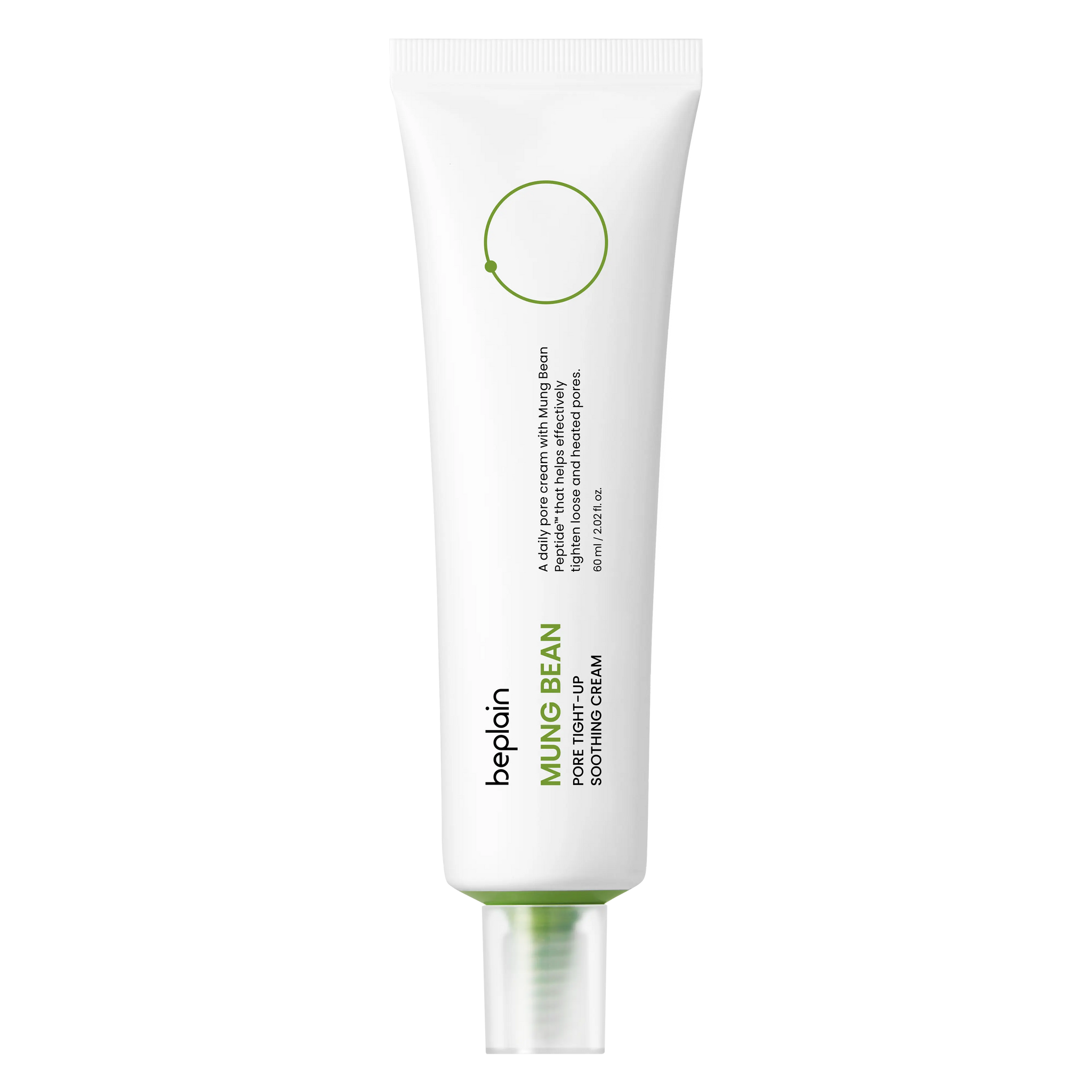 Beplain Mung Bean Pore Tight-Up Soothing Cream 60ml tube front view