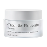 NDP Cica Bio-Placenta Cream jar front view highlighting soothing gel cream for sensitive skin