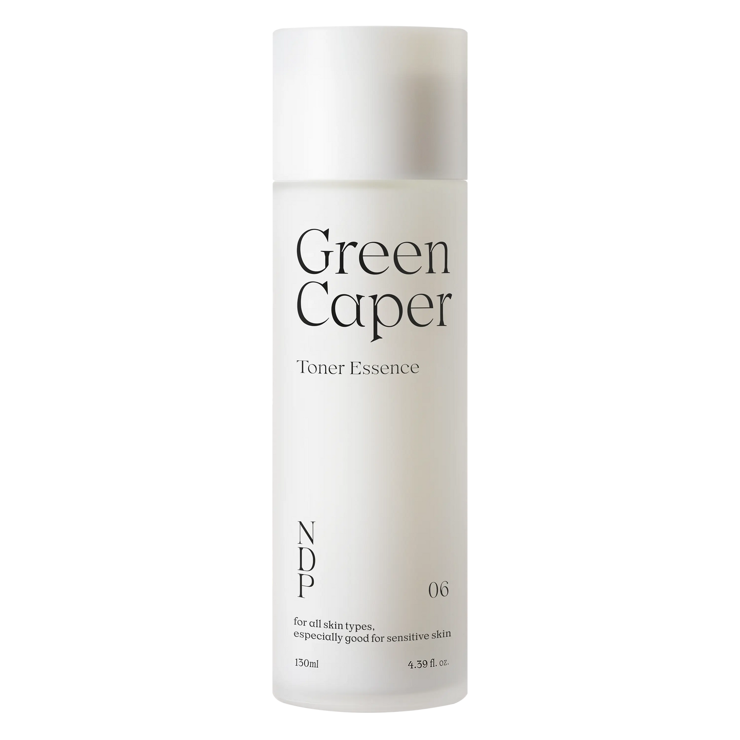 NDP Green Caper Toner Essence bottle front view highlighting lightweight hydrating toner essence