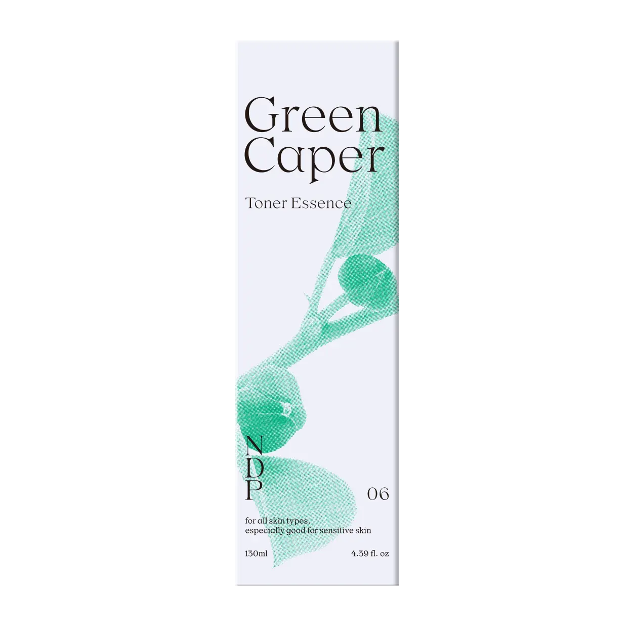 NDP Green Caper Toner Essence with outer packaging displayed together