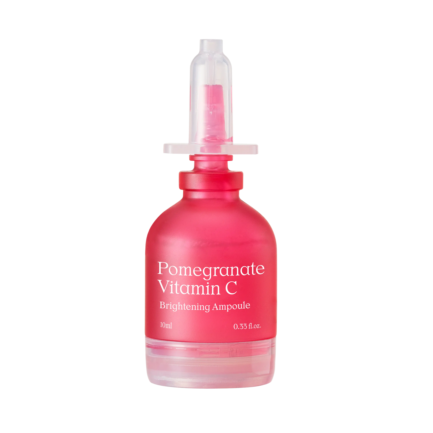NDP Pomegranate Vitamin C Brightening Ampoule bottle front view highlighting brightening skincare formula
