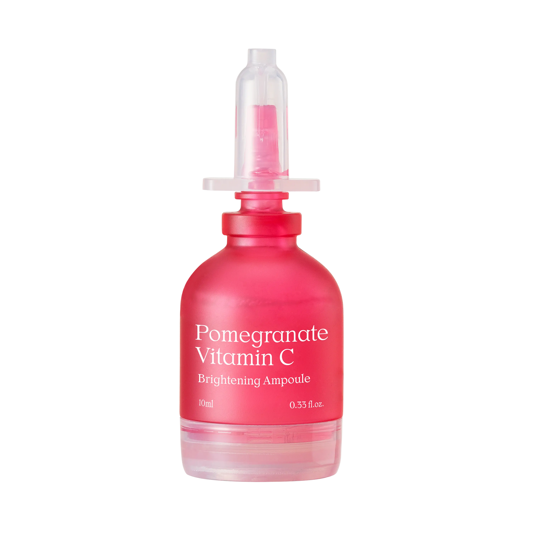 NDP Pomegranate Vitamin C Brightening Ampoule bottle front view highlighting brightening skincare formula