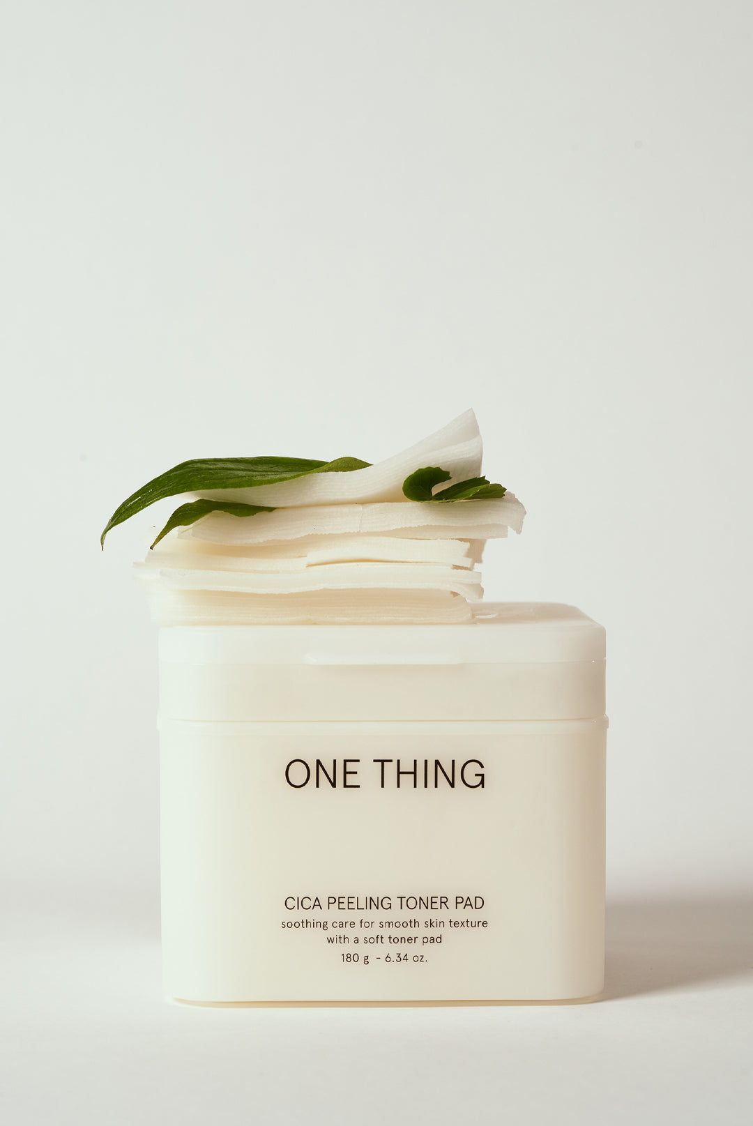 One Thing Cica Peeling Toner Pad placed on top of container