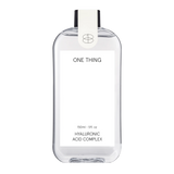 Clear bottle of 'ONE THING' hyaluronic acid complex 150ml