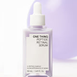 One Thing Peptide Retinal Serum bottle on purple background