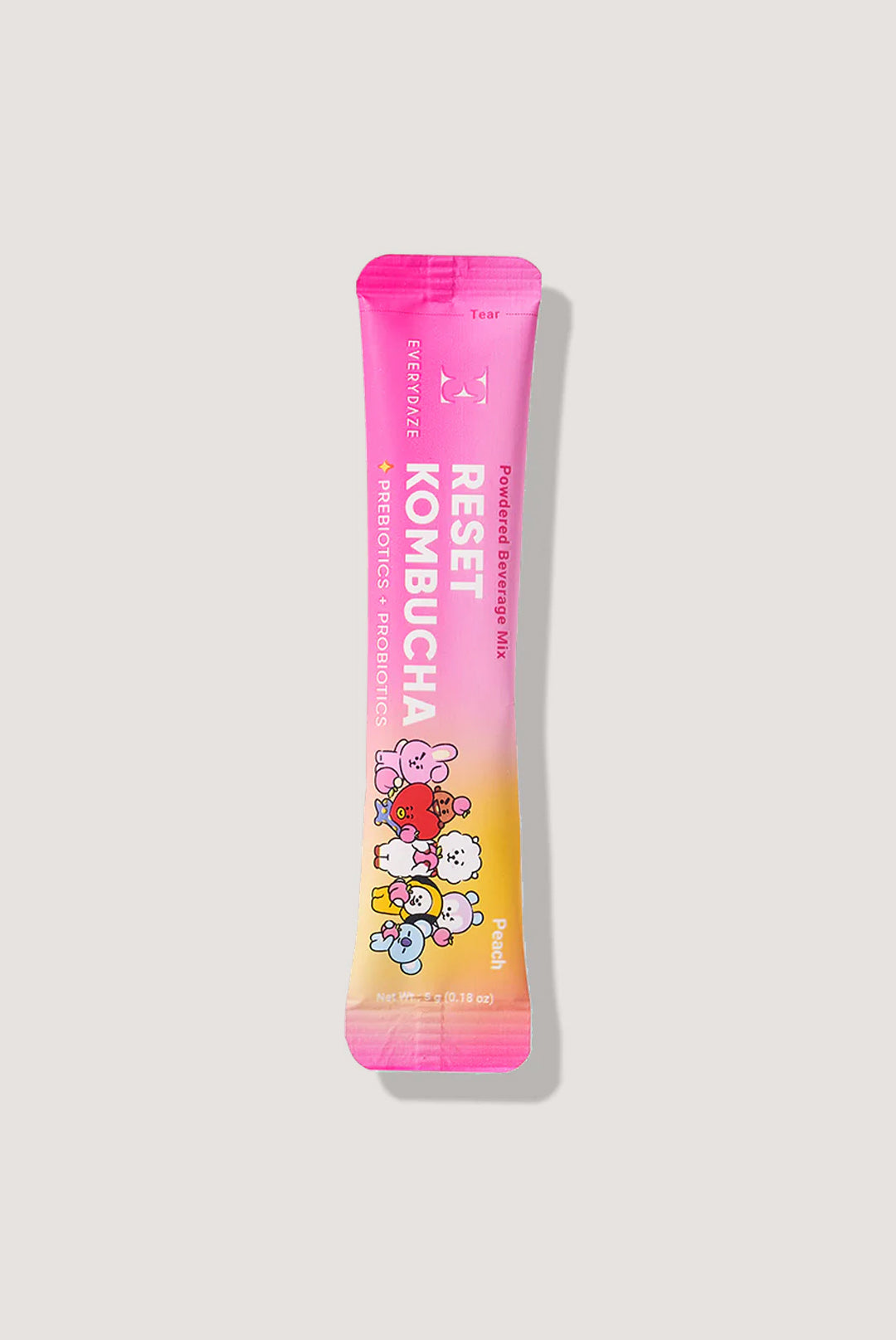 Everydaze Reset Kombucha BT21 Edition Peach Single Packet Front View
