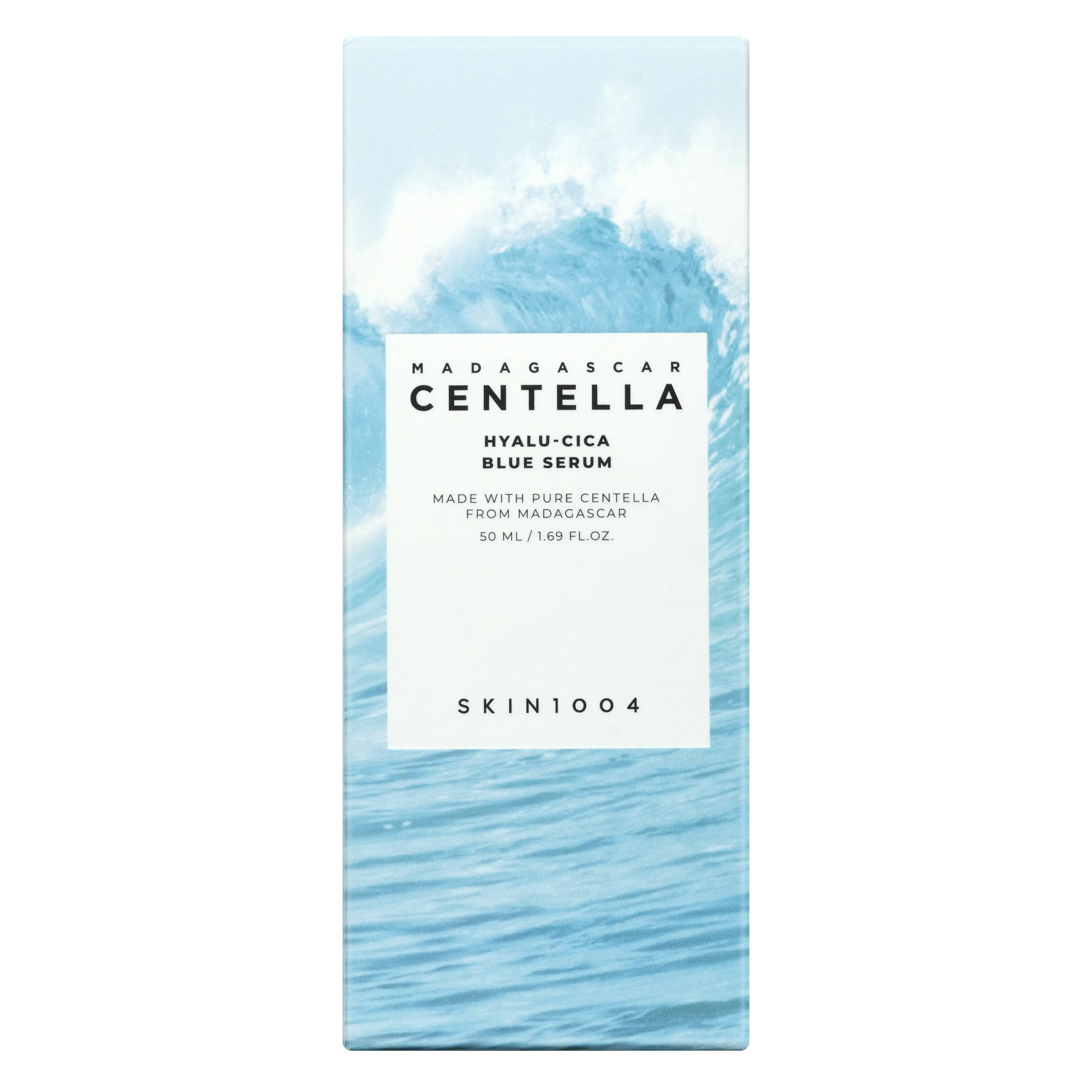 SKIN1004 Madagascar Centella Hyalu-Cica Blue Serum packaging box