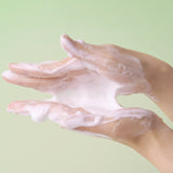 SKIN1004 Madagascar Centella Tea-Trica BHA Foam rich lather on hands
