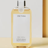 Citrus Unshiu Fruit (Green Tangerine) Extract 150ml bottle close up