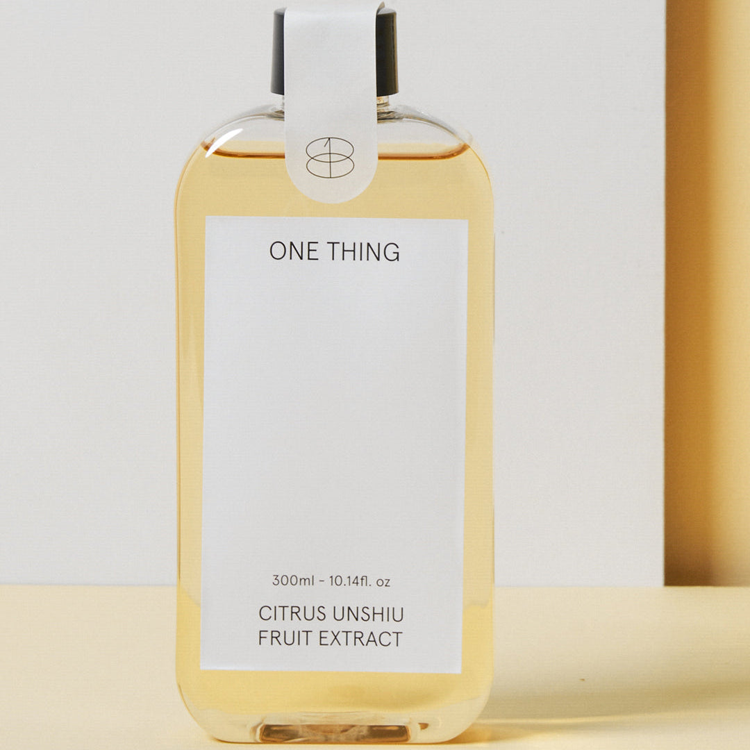 Citrus Unshiu Fruit (Green Tangerine) Extract 150ml bottle close up